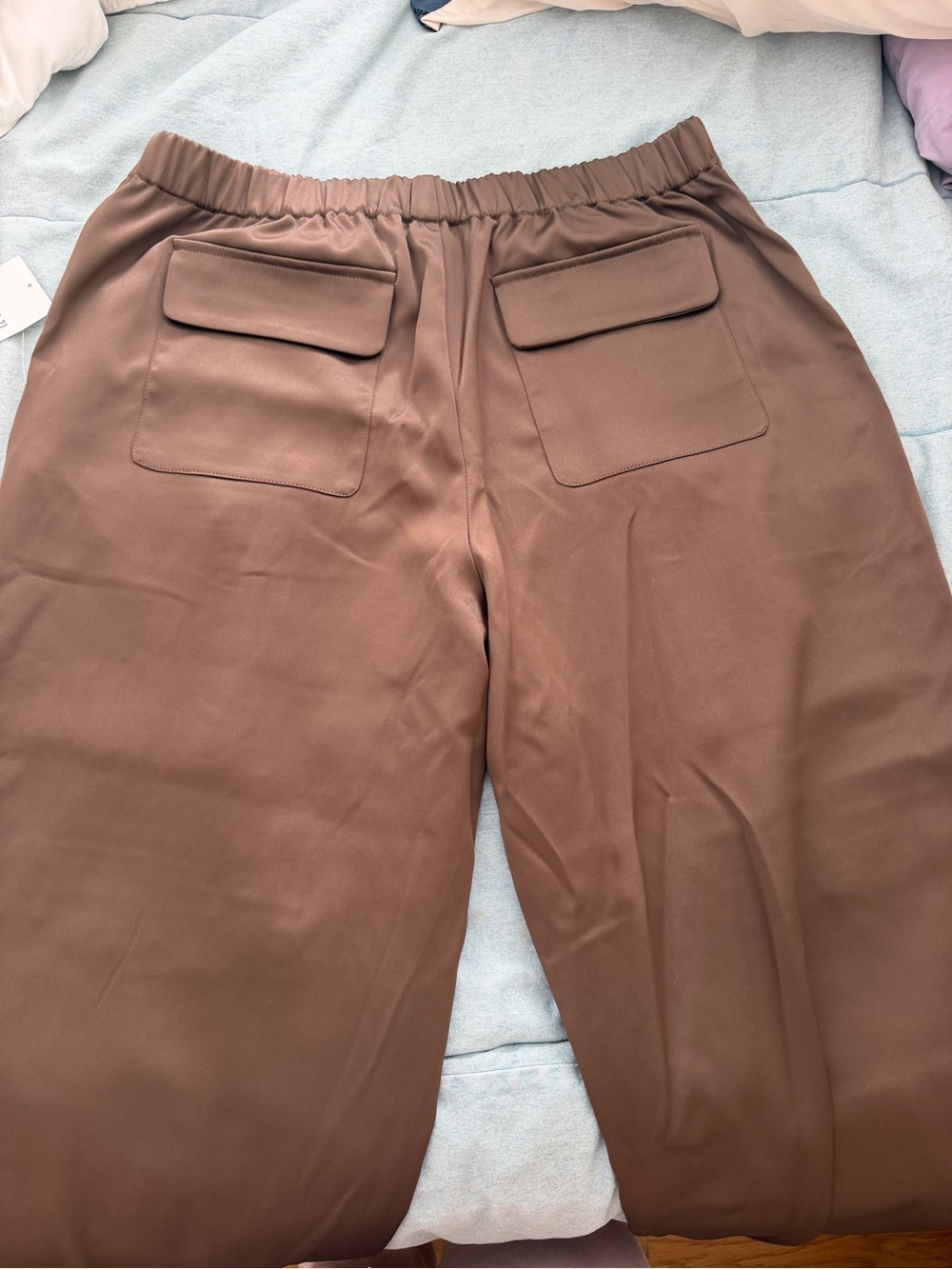 Forever 21 Brown Wide-Leg Cargo Jumpsuit Pants - Picture 2 of 5